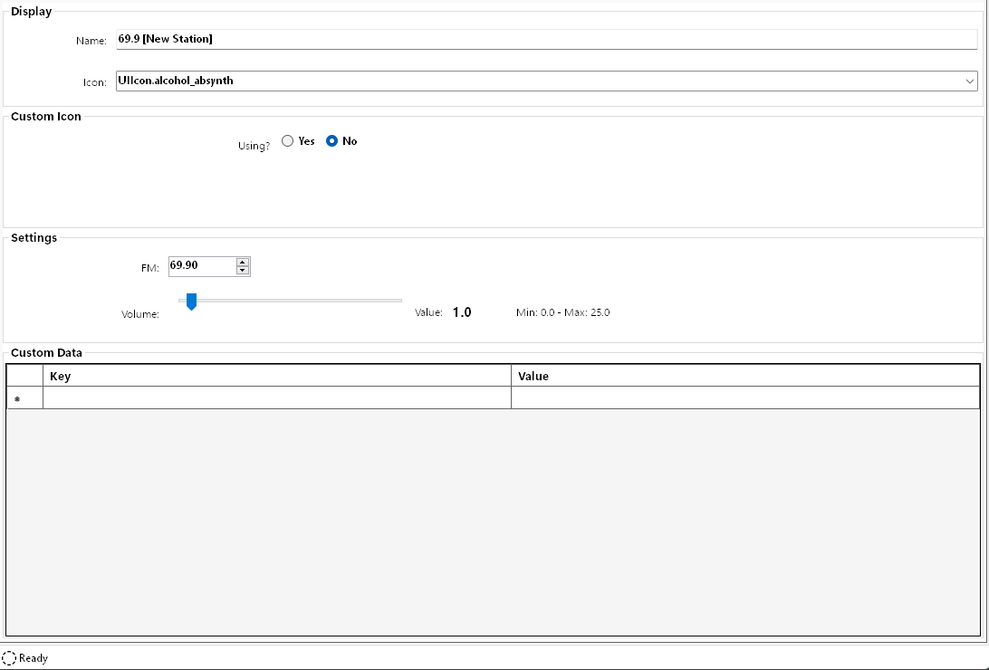 Display and Icon Tab | CyberRadioAssistant